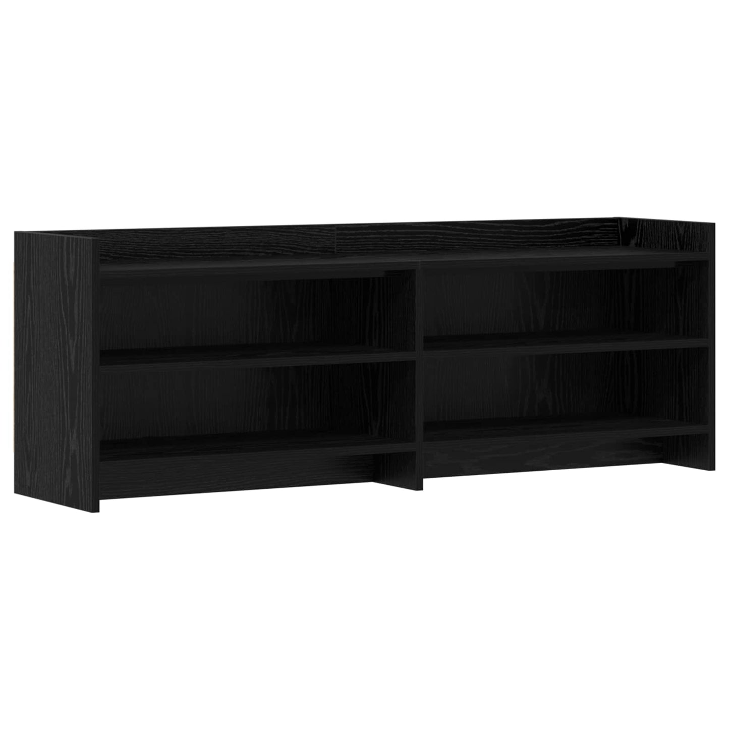 vidaXL TV Cabinet 135 x 33 x 47 cm Black Oak Engineered Wood 2