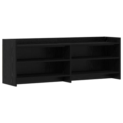 vidaXL TV Cabinet 135 x 33 x 47 cm Black Oak Engineered Wood 2