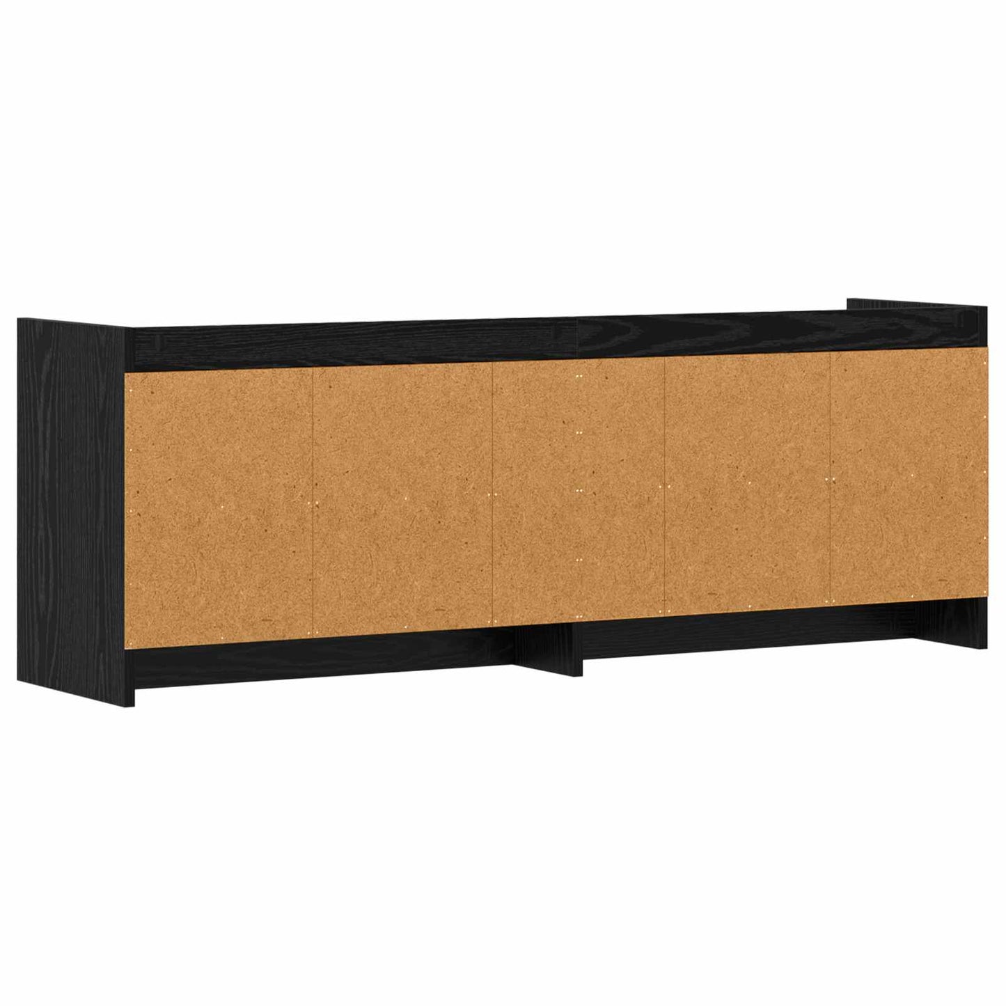 vidaXL TV Cabinet 135 x 33 x 47 cm Black Oak Engineered Wood 6