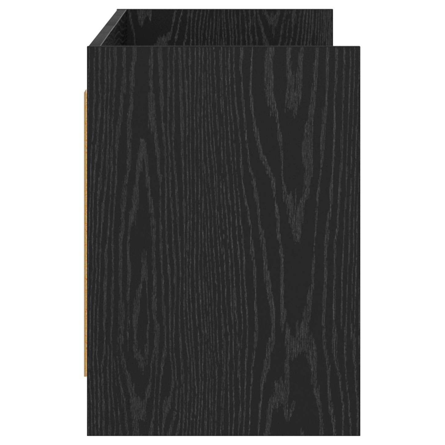vidaXL TV Cabinet 135 x 33 x 47 cm Black Oak Engineered Wood 5