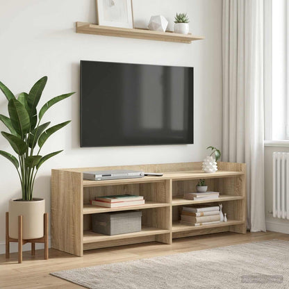 vidaXL TV Cabinet 135 x 33 x 47 cm Sonoma Oak Engineered Wood 1