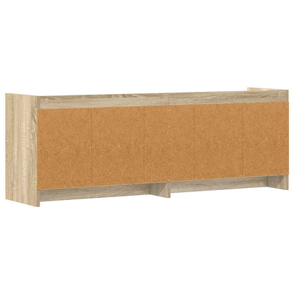 vidaXL TV Cabinet 135 x 33 x 47 cm Sonoma Oak Engineered Wood 6