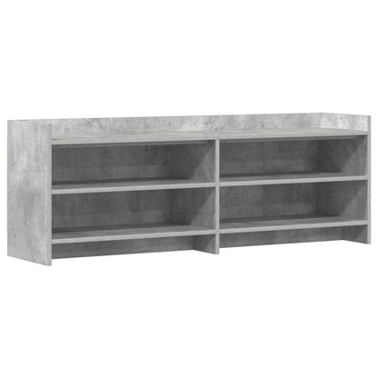 vidaXL TV Cabinet 135 x 33 x 47 cm Concrete Grey Engineered Wood 2