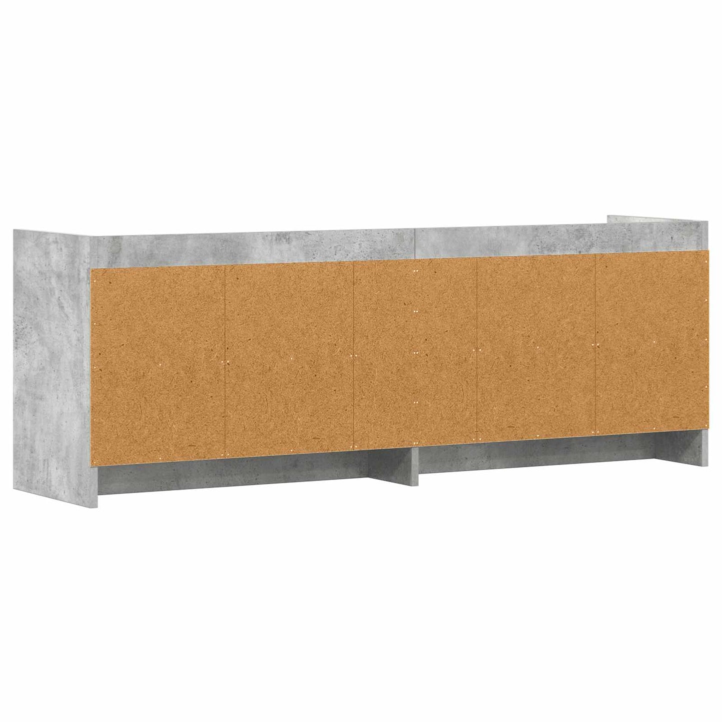 vidaXL TV Cabinet 135 x 33 x 47 cm Concrete Grey Engineered Wood 6