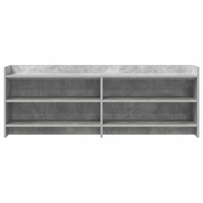 vidaXL TV Cabinet 135 x 33 x 47 cm Concrete Grey Engineered Wood 4