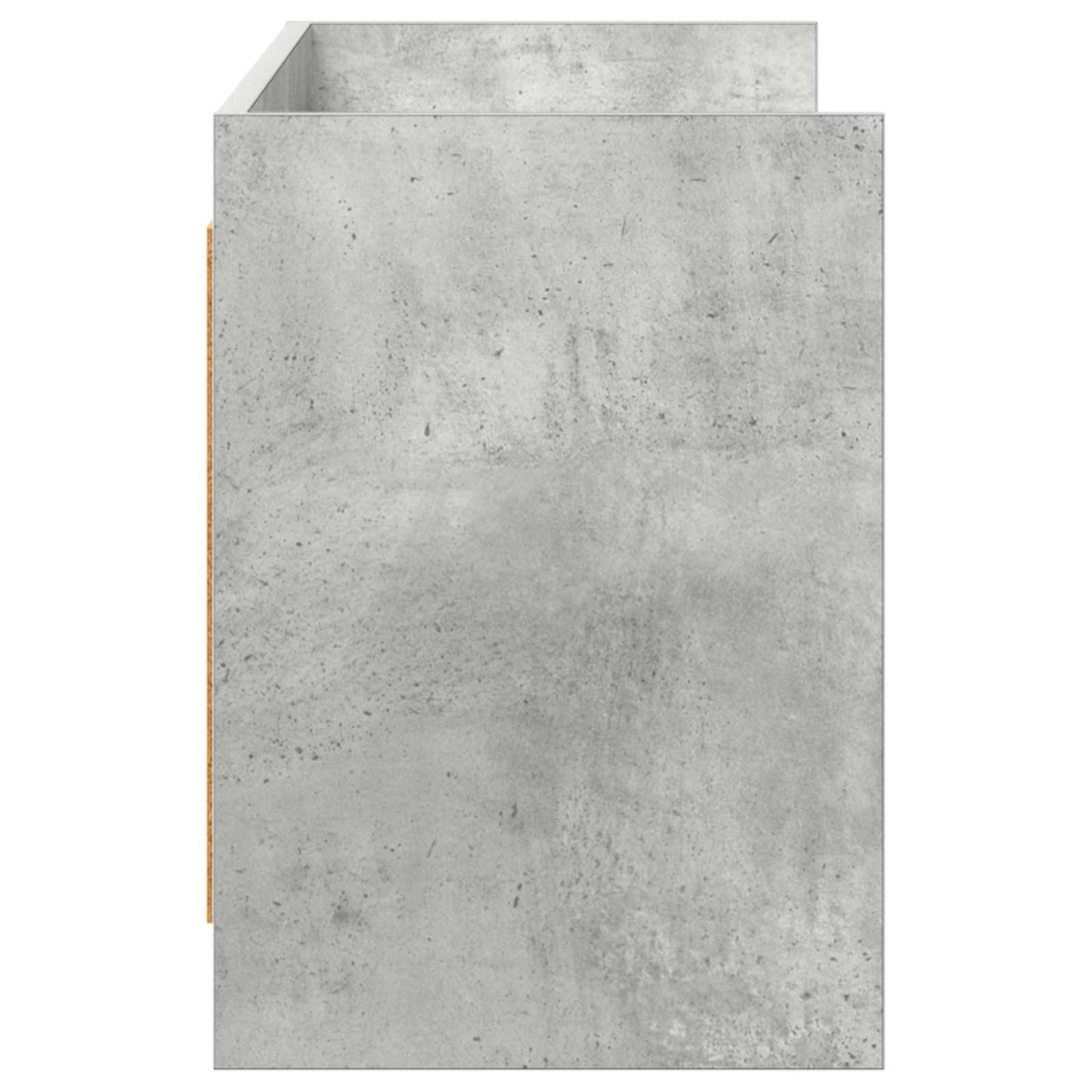 vidaXL TV Cabinet 135 x 33 x 47 cm Concrete Grey Engineered Wood 5