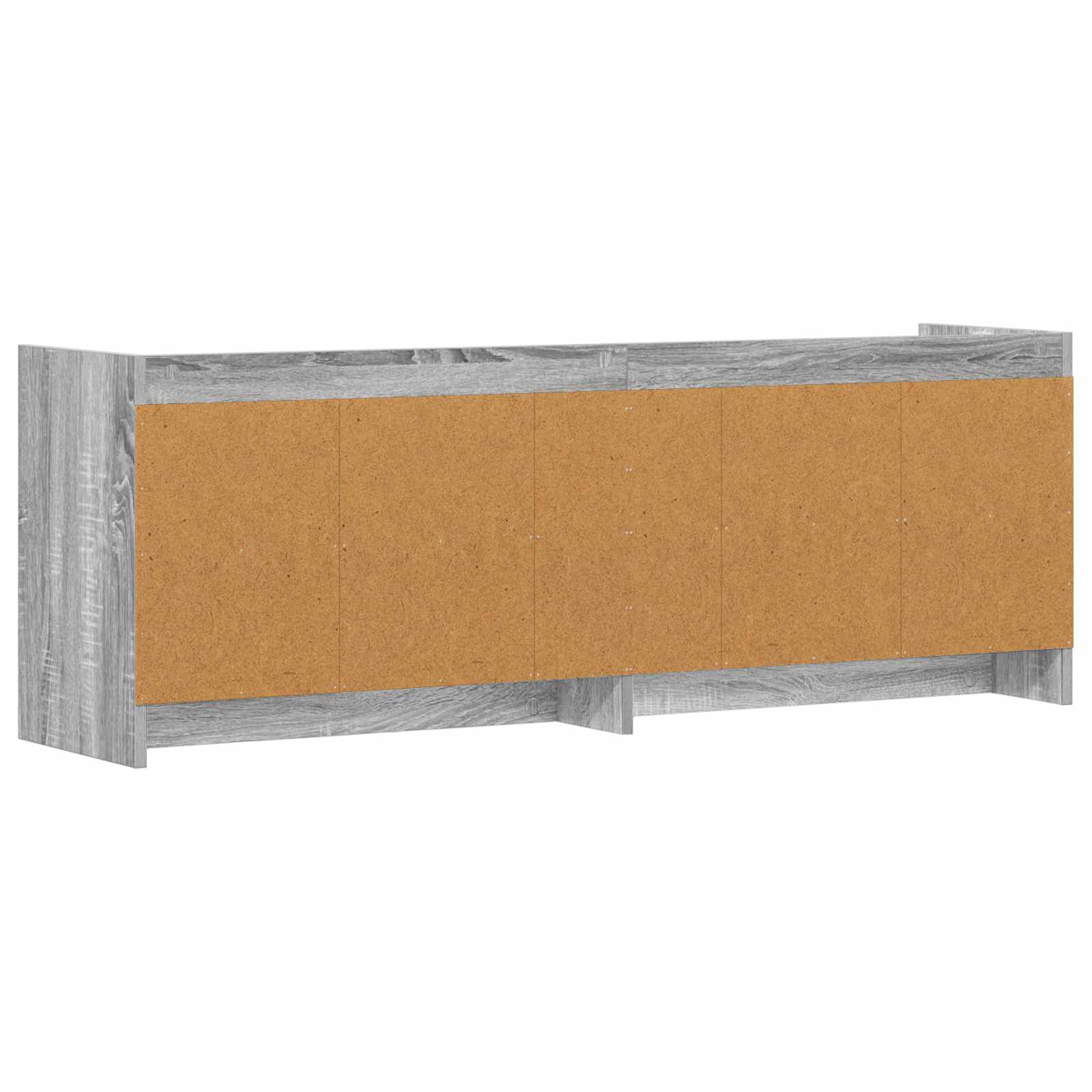 vidaXL TV Cabinet 135 x 33 x 47 cm Grey Sonoma Engineered Wood 6