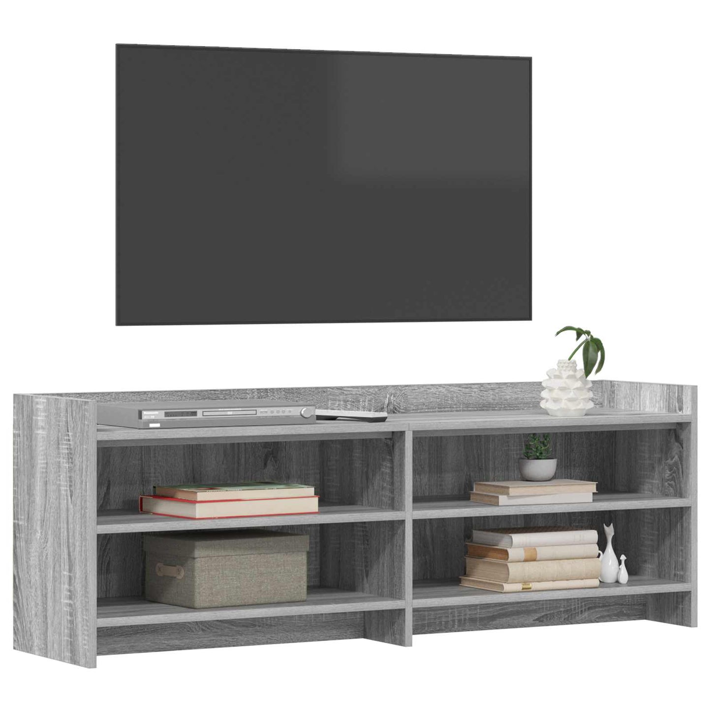 vidaXL TV Cabinet 135 x 33 x 47 cm Grey Sonoma Engineered Wood 3