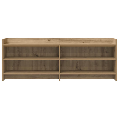 vidaXL TV Cabinet 135 x 33 x 47 cm Artisan Oak Engineered Wood 4