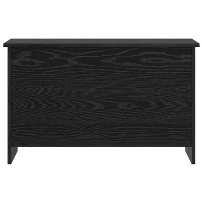 vidaXL Storage Chest Black Oak 80 x 40 x 50 cm Engineered Wood 6