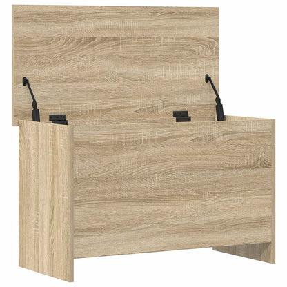 vidaXL Storage Chest Sonoma Oak 80 x 40 x 50 cm Engineered Wood 3