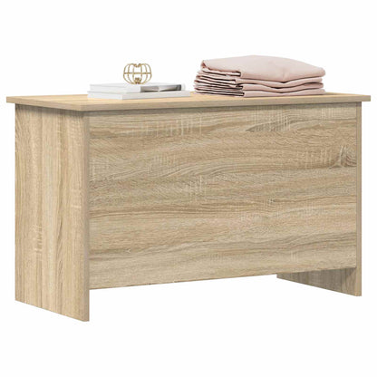 vidaXL Storage Chest Sonoma Oak 80 x 40 x 50 cm Engineered Wood 2