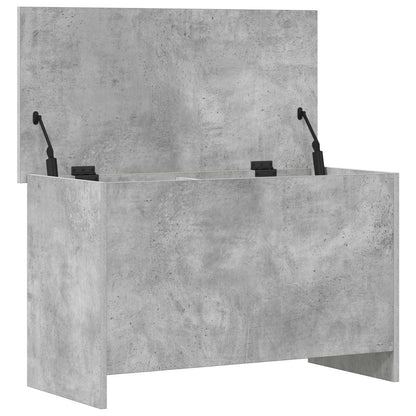 vidaXL Storage Chest Concrete Grey 80 x 40 x 50 cm Engineered Wood 5