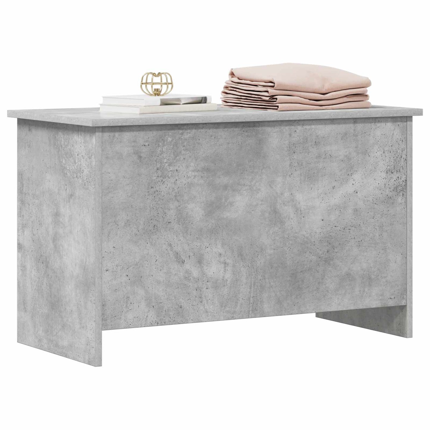 vidaXL Storage Chest Concrete Grey 80 x 40 x 50 cm Engineered Wood 3