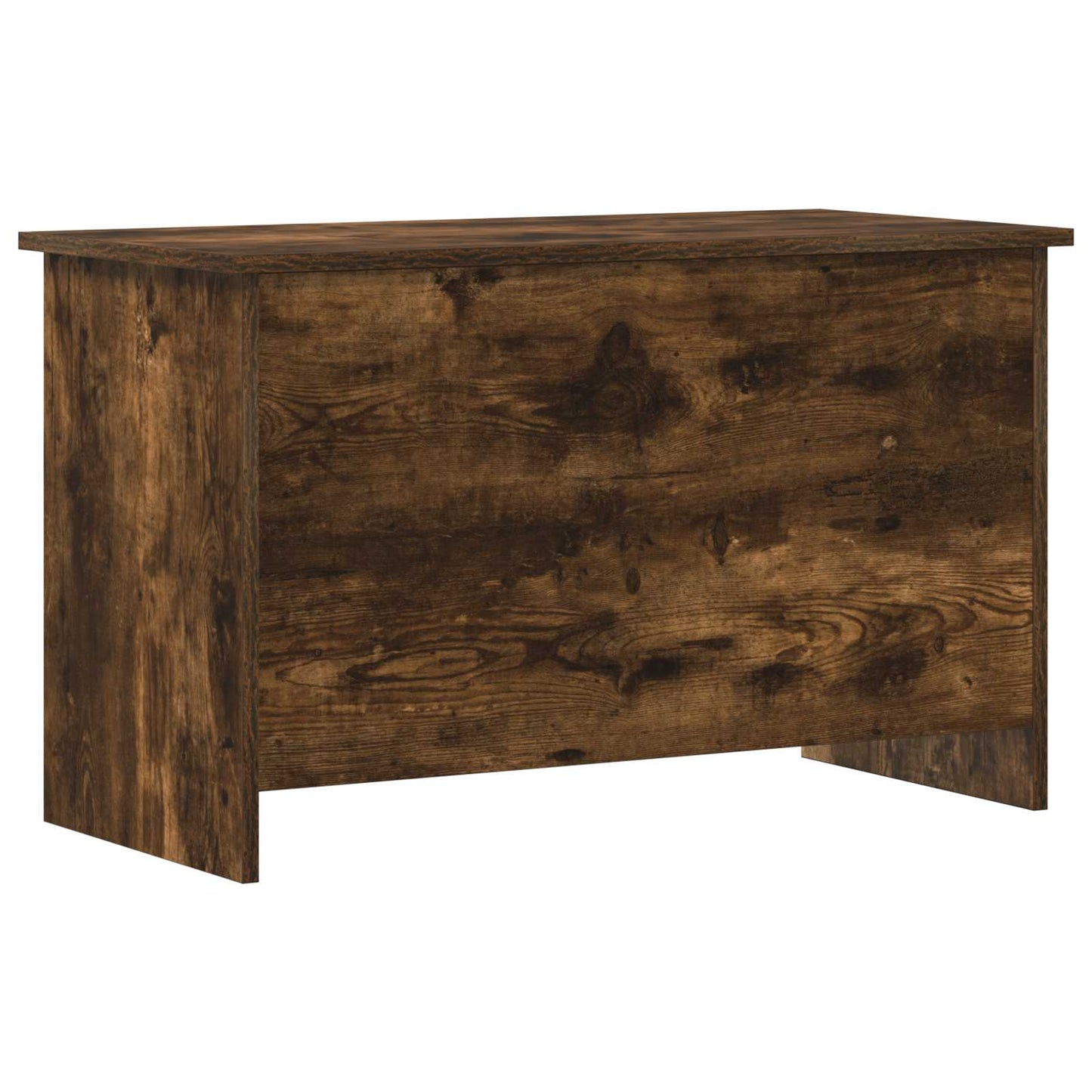 vidaXL Storage Chest Smoked Oak 80 x 40 x 50 cm Engineered Wood 2