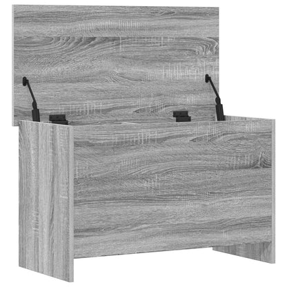 vidaXL Storage Chest Grey Sonoma 80 x 40 x 50 cm Engineered Wood 5