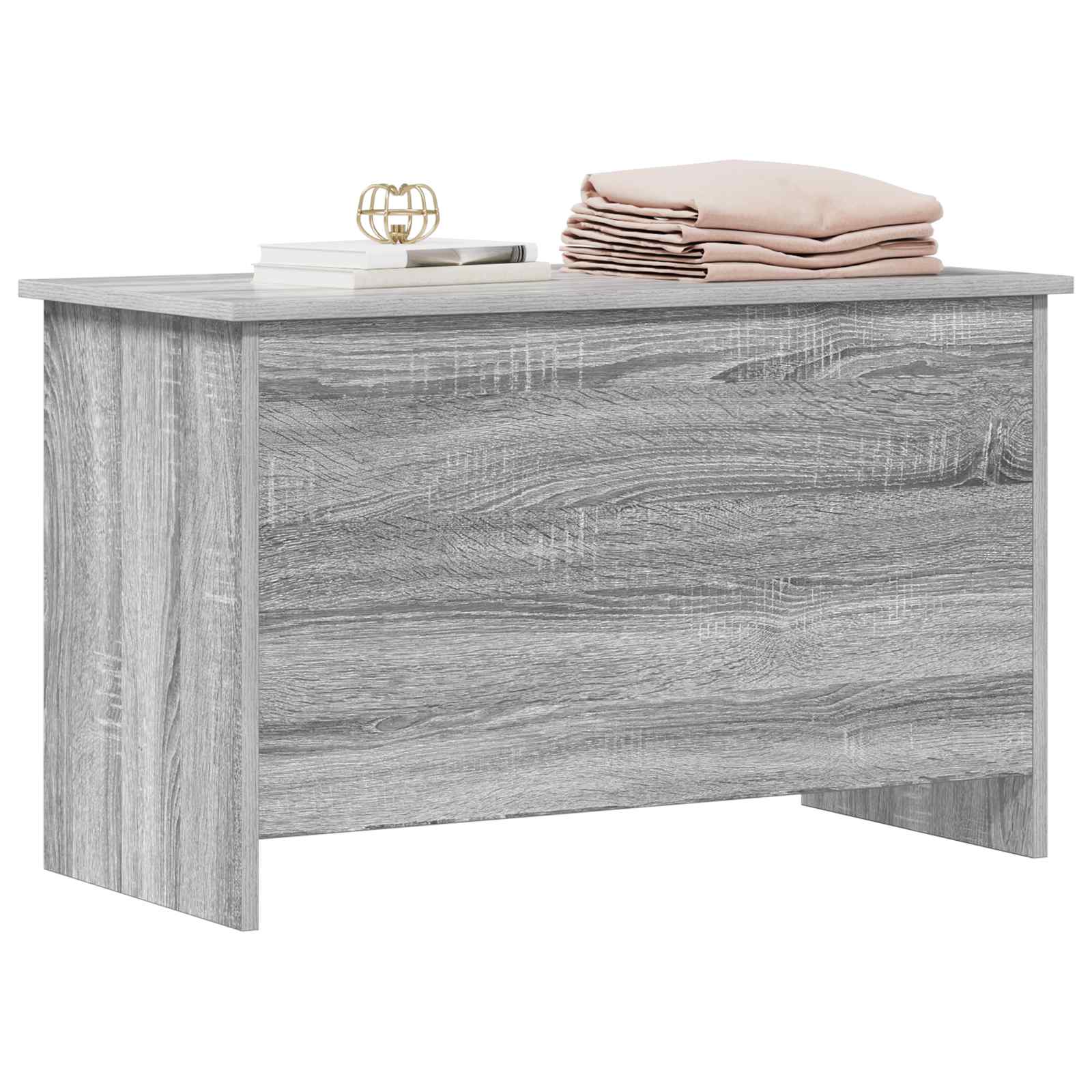vidaXL Storage Chest Grey Sonoma 80 x 40 x 50 cm Engineered Wood 3