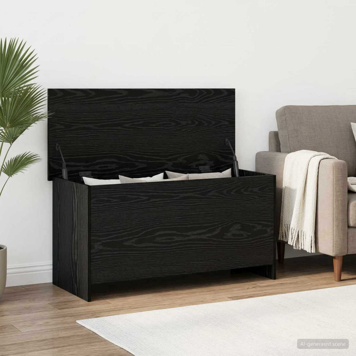 vidaXL Storage Chest 100 x 40 x 50 cm Engineered Wood