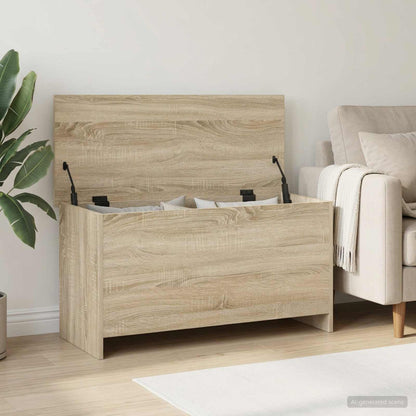 vidaXL Storage Chest Sonoma Oak 100 x 40 x 50 cm Engineered Wood 1