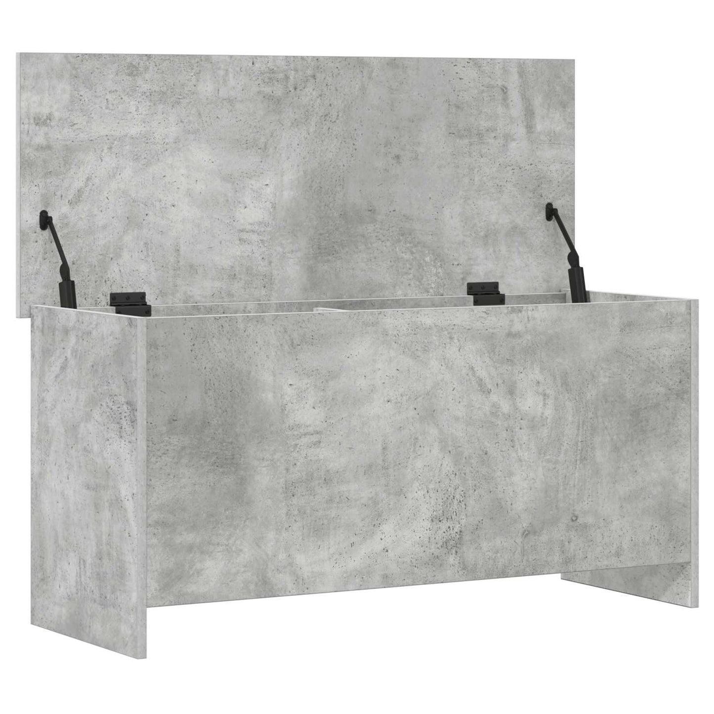 vidaXL Storage Chest Concrete Grey 100 x 40 x 50 cm Engineered Wood 5