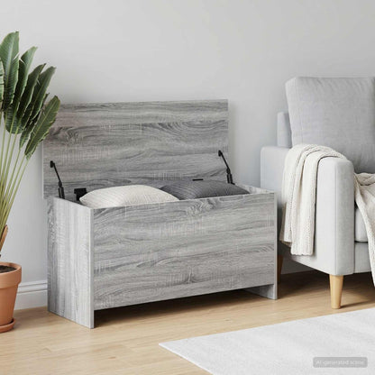 vidaXL Storage Chest Grey Sonoma 100 x 40 x 50 cm Engineered Wood 1
