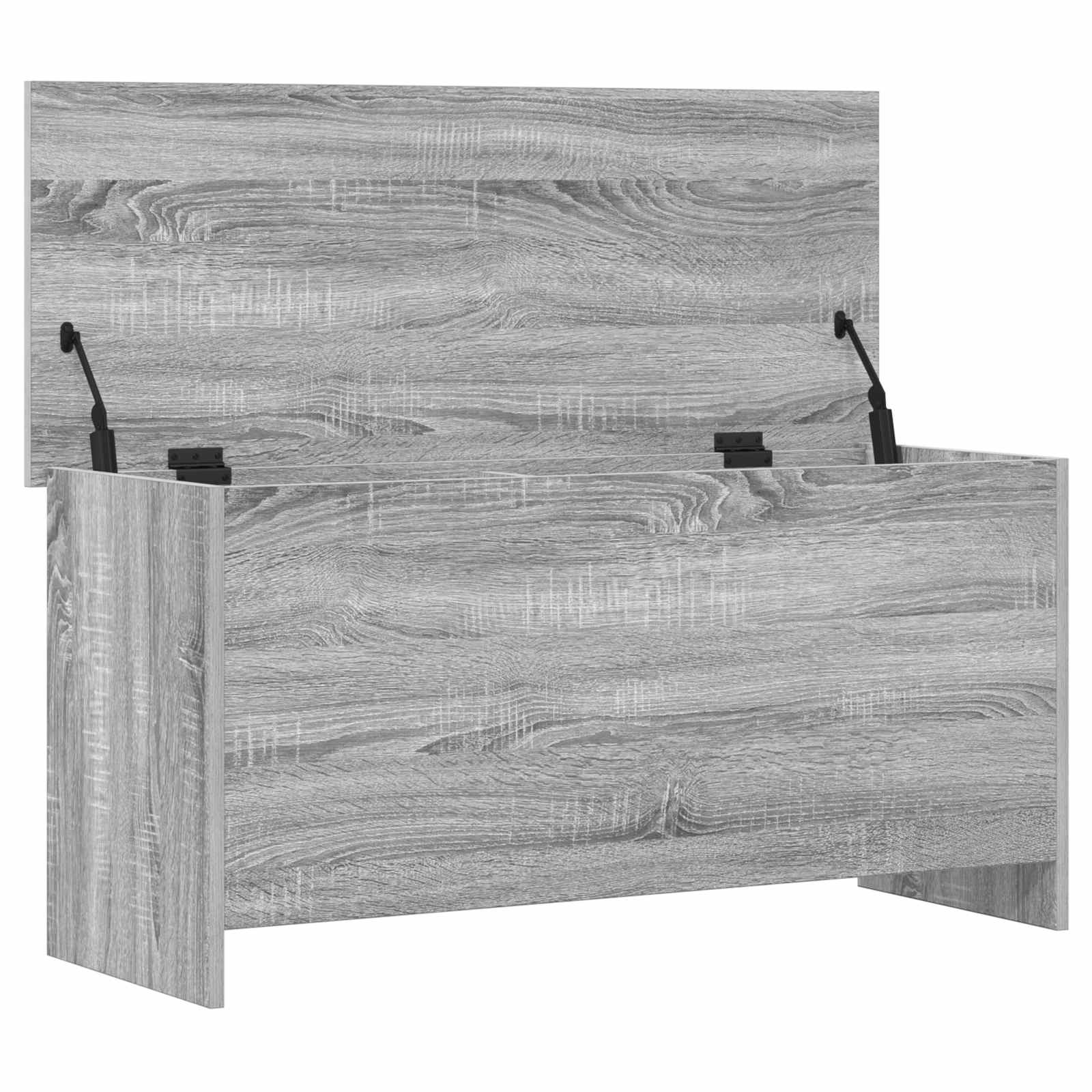 vidaXL Storage Chest Grey Sonoma 100 x 40 x 50 cm Engineered Wood 5