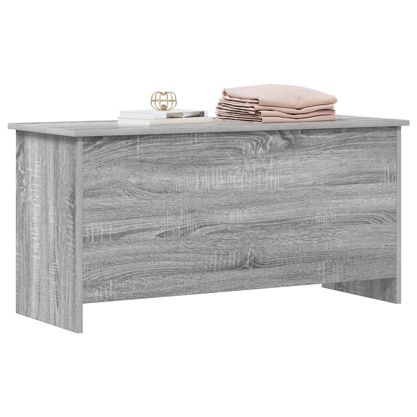 vidaXL Storage Chest Grey Sonoma 100 x 40 x 50 cm Engineered Wood 3