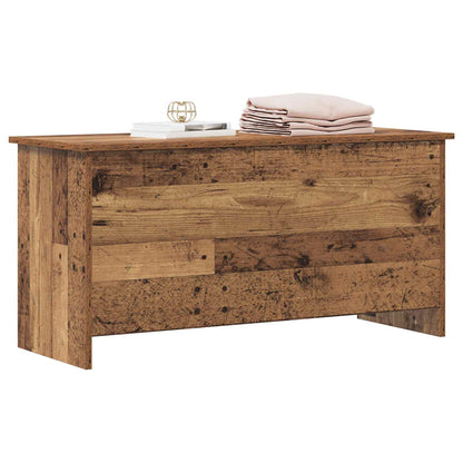 Storage Chest 100 x 40 x 50 cm Engineered Wood Length 100 cm Old wood