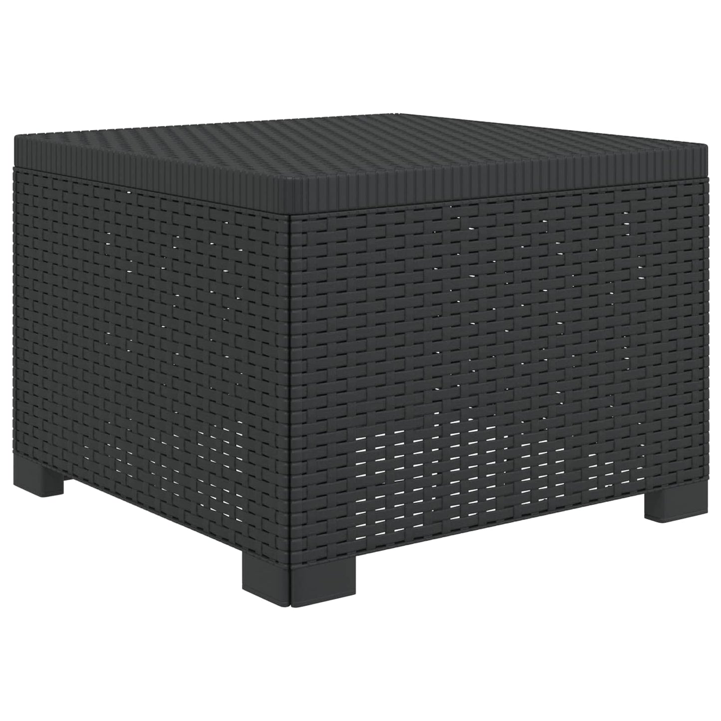 vidaXL 1-Seater Garden Sofa Rattan Look PP Anthracite 2
