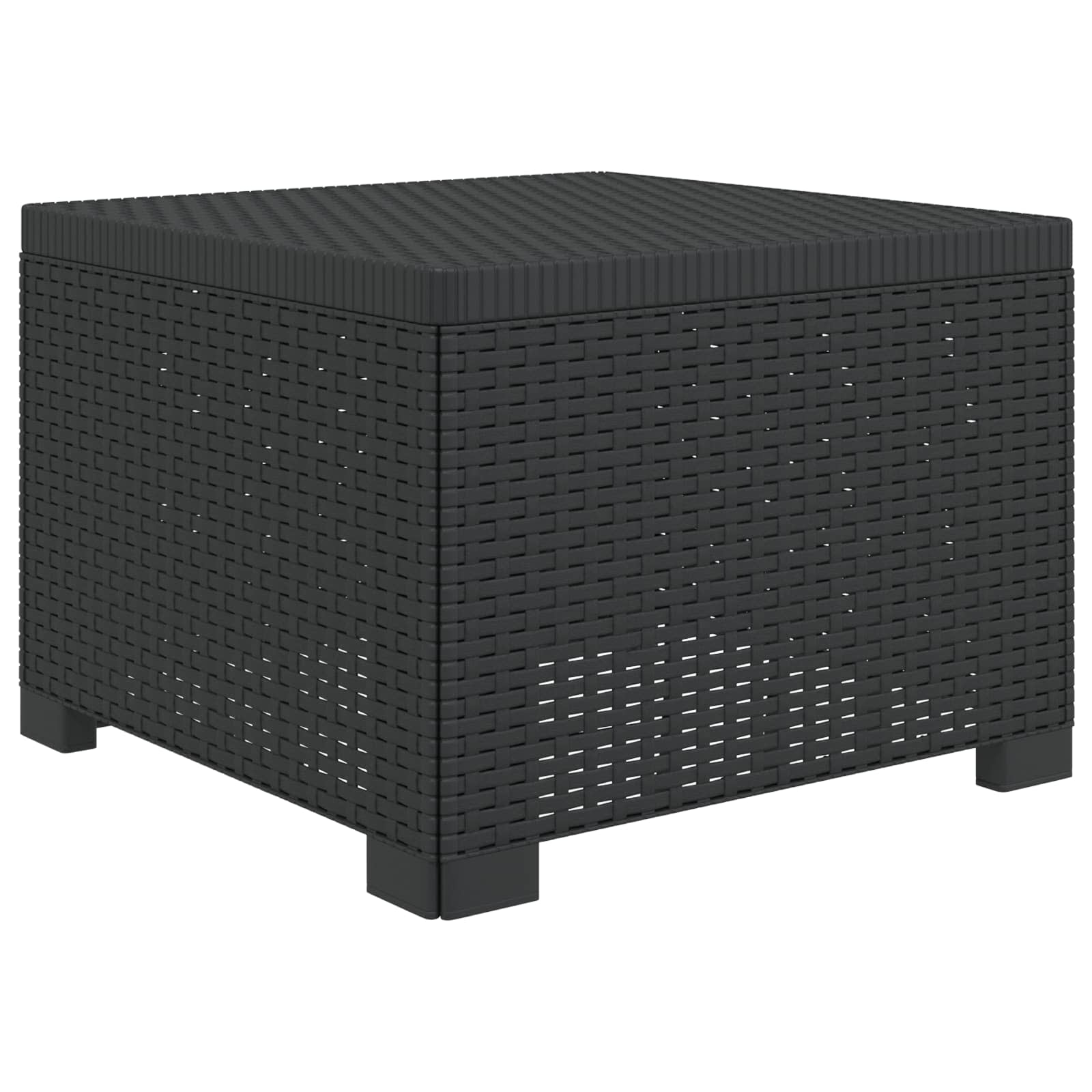 vidaXL 1-Seater Garden Sofa Rattan Look PP Anthracite 2