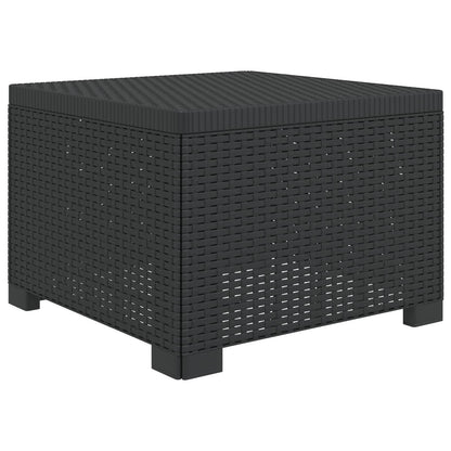 vidaXL 1-Seater Garden Sofa Rattan Look PP Anthracite 2