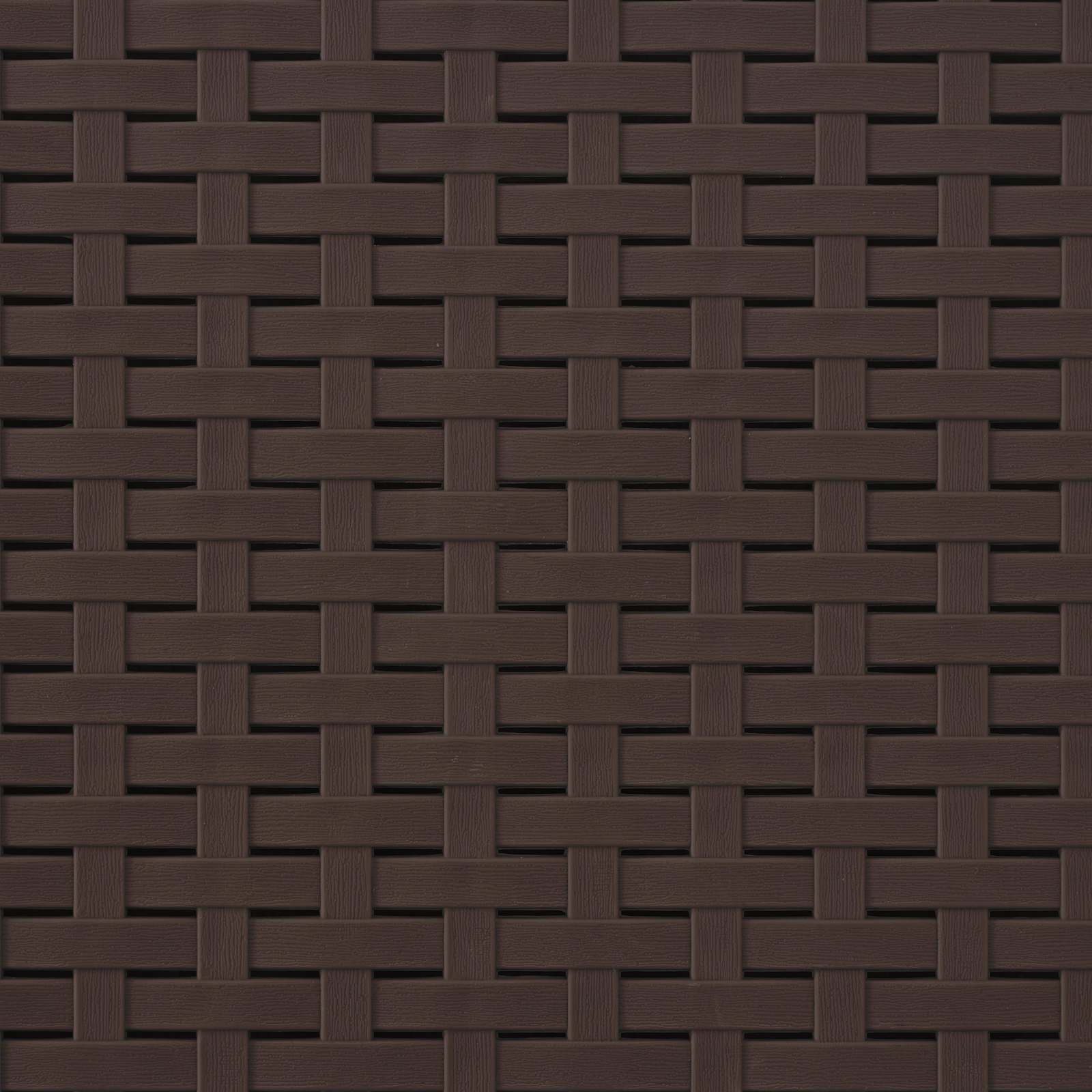 vidaXL 1-Seater Garden Sofa Rattan Look PP Brown 4