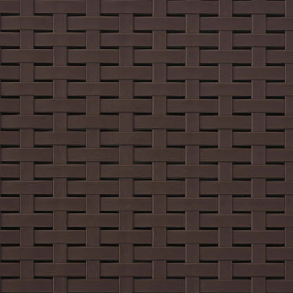 vidaXL 1-Seater Garden Sofa Rattan Look PP Brown 4