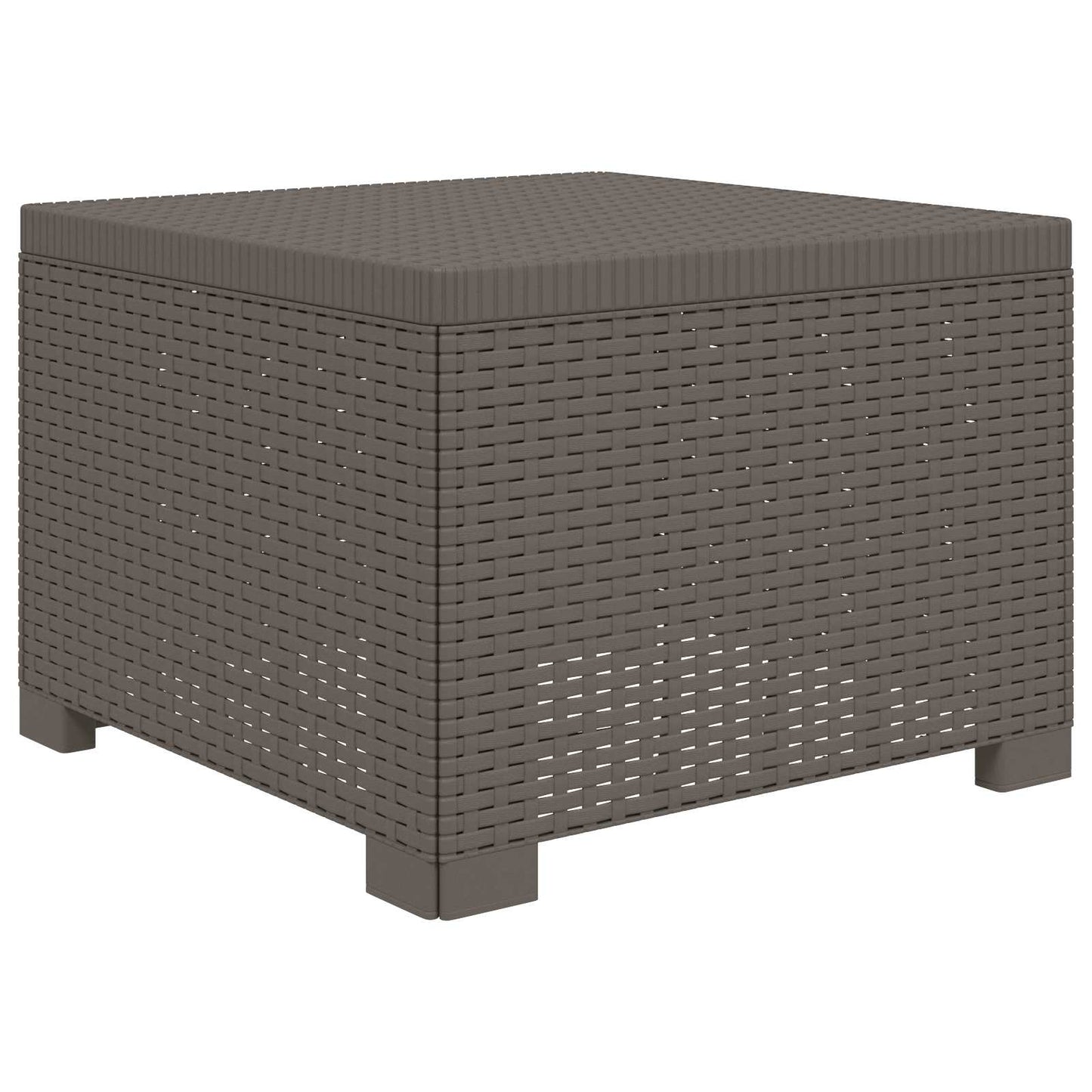 vidaXL 1-Seater Garden Sofa Rattan Look PP Light Grey 2