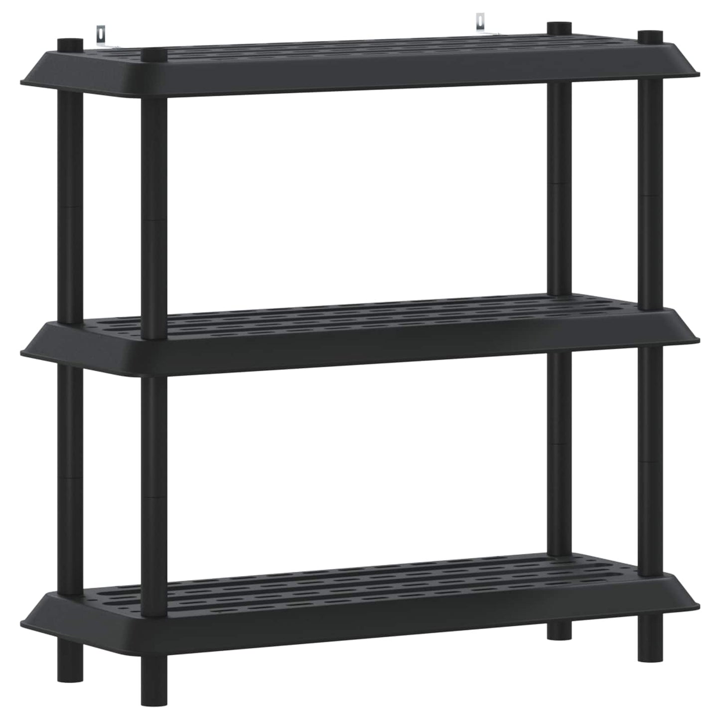 vidaXL Shelving Unit 3-Tier 100 x 40 x 96 cm PP Anthracite 2