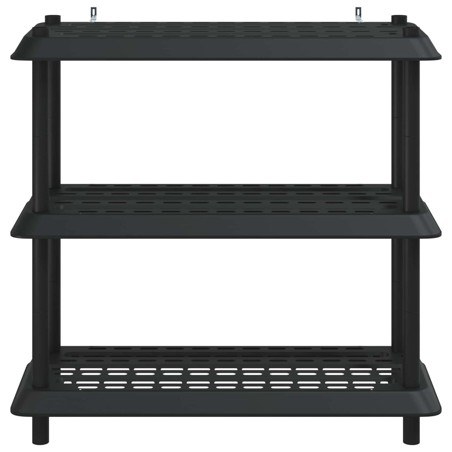 vidaXL Shelving Unit 3-Tier 100 x 40 x 96 cm PP Anthracite 5