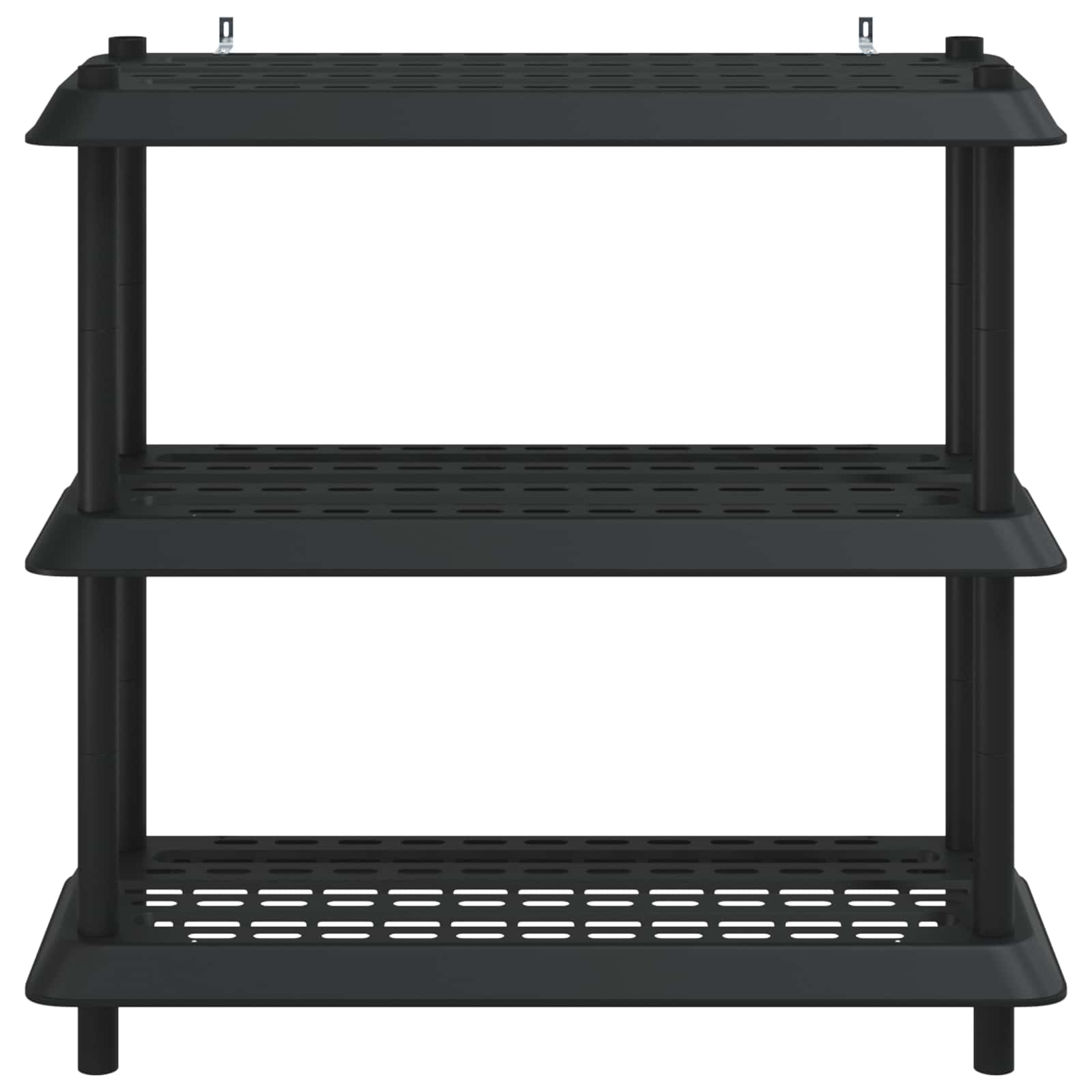 vidaXL Shelving Unit 3-Tier 100 x 40 x 96 cm PP Anthracite 5
