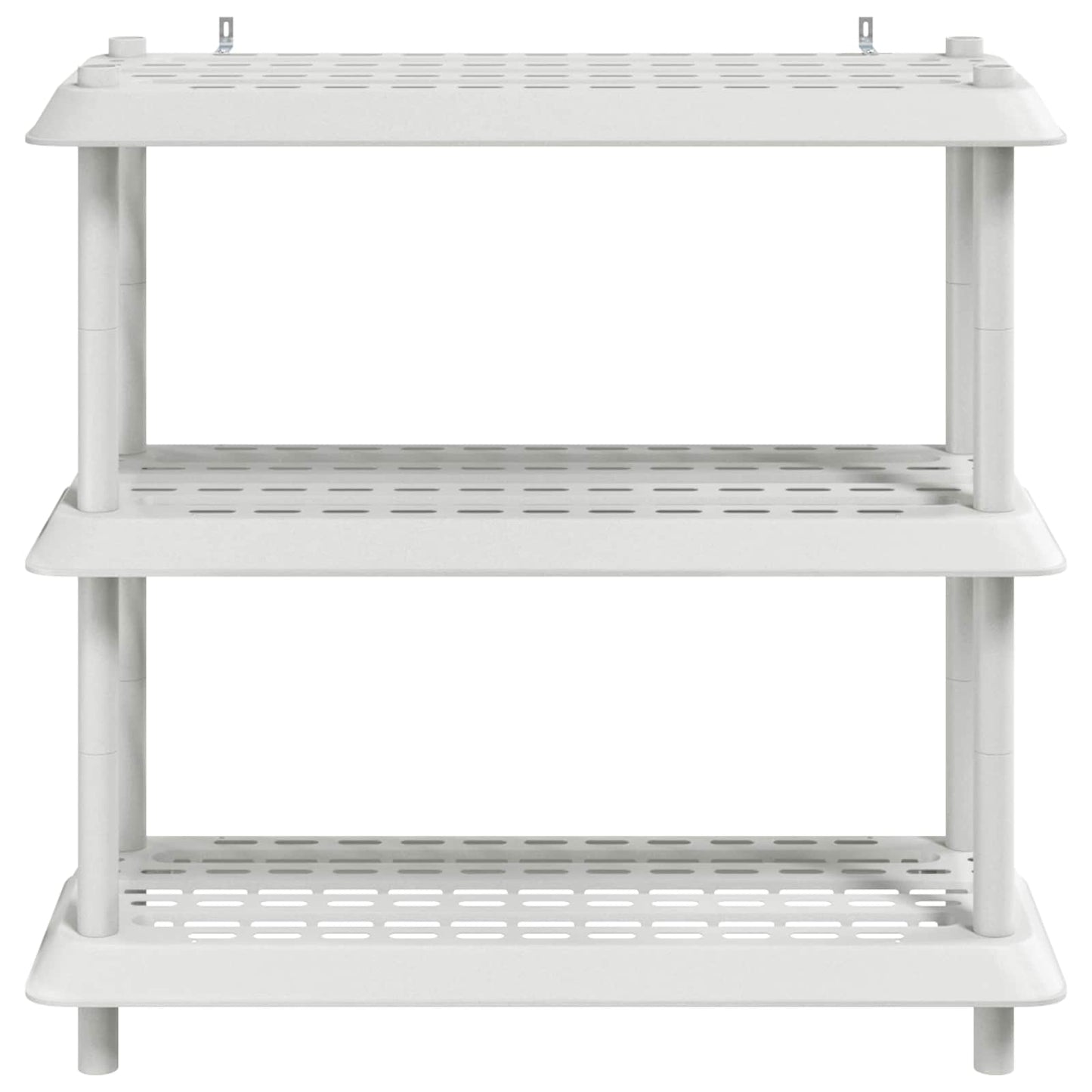vidaXL Shelving Unit 3-Tier 100 x 40 x 96 cm PP White 5