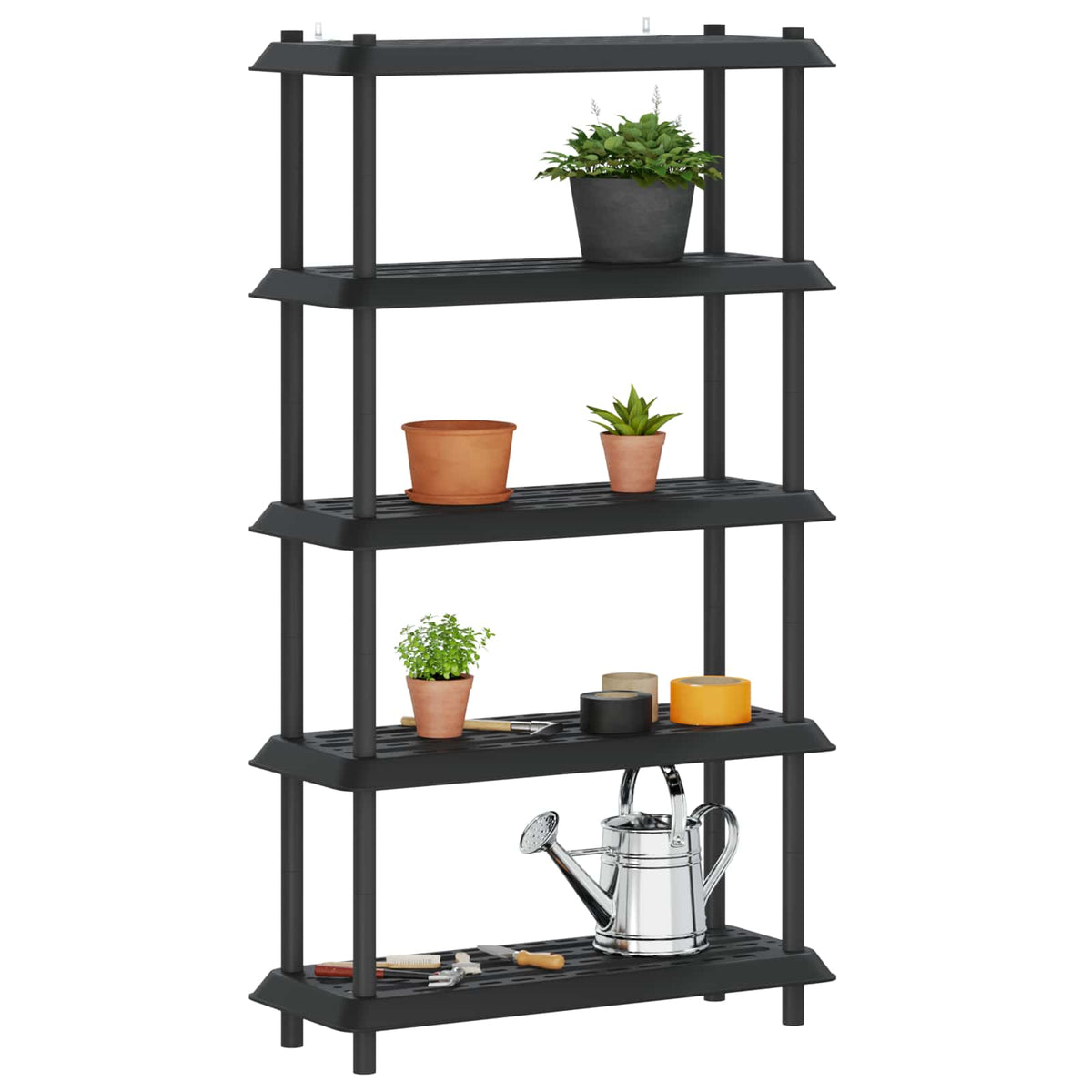 Shelving Unit 5-Tier PP Anthracite