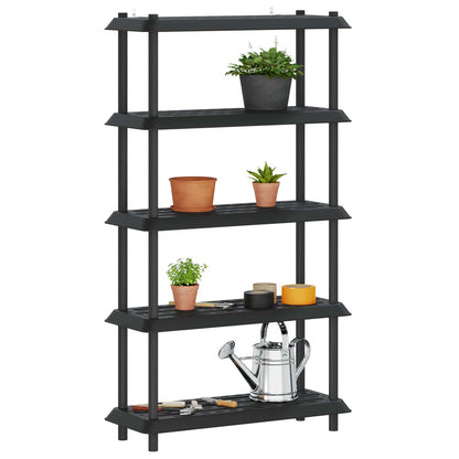 Shelving Unit 5-Tier PP Anthracite