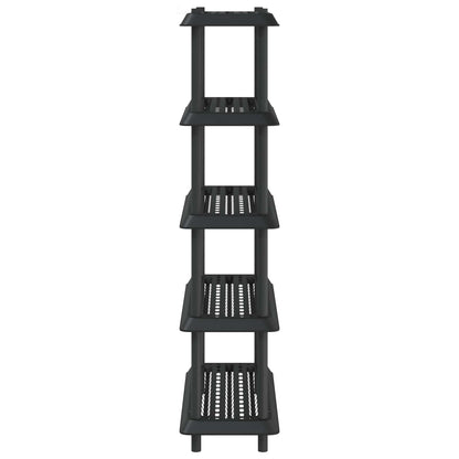 Shelving Unit 5-Tier PP Anthracite