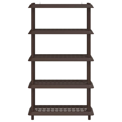 Shelving Unit 5-Tier PP Brown
