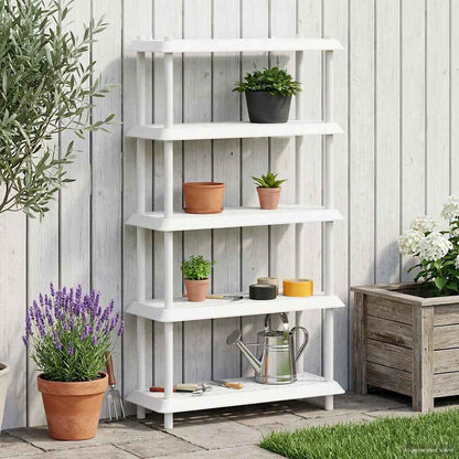 Shelving Unit 5-Tier PP White