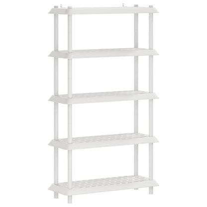 Shelving Unit 5-Tier PP White