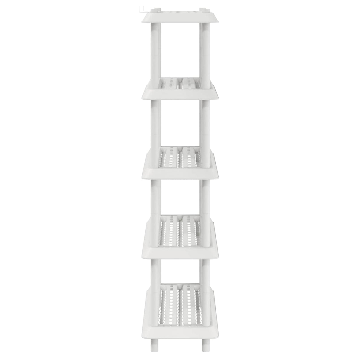 Shelving Unit 5-Tier PP White