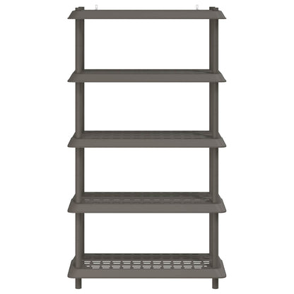 Shelving Unit 5-Tier PP Light Grey