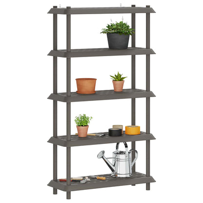 Shelving Unit 5-Tier PP Light Grey