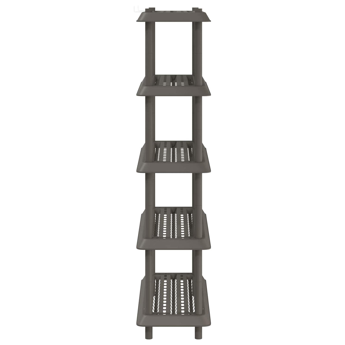 Shelving Unit 5-Tier PP Light Grey