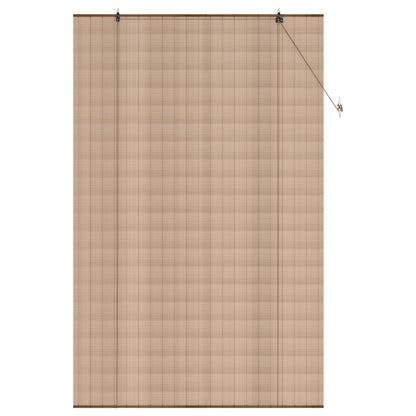 vidaXL Roller Blind Brown 130 x 220 cm Bamboo 3