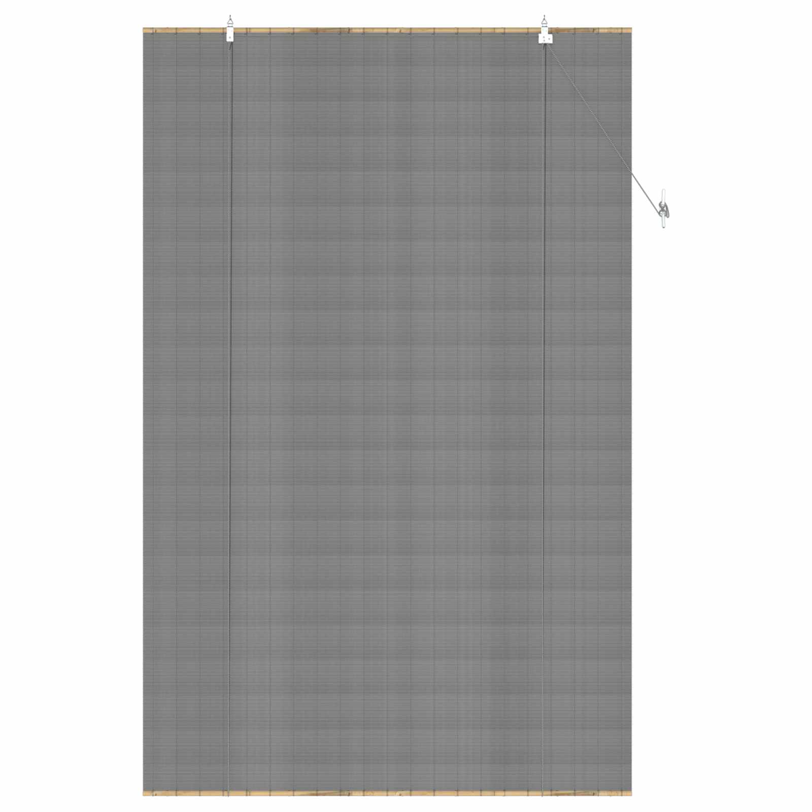 vidaXL Roller Blind Grey 120 x 220 cm Bamboo 3